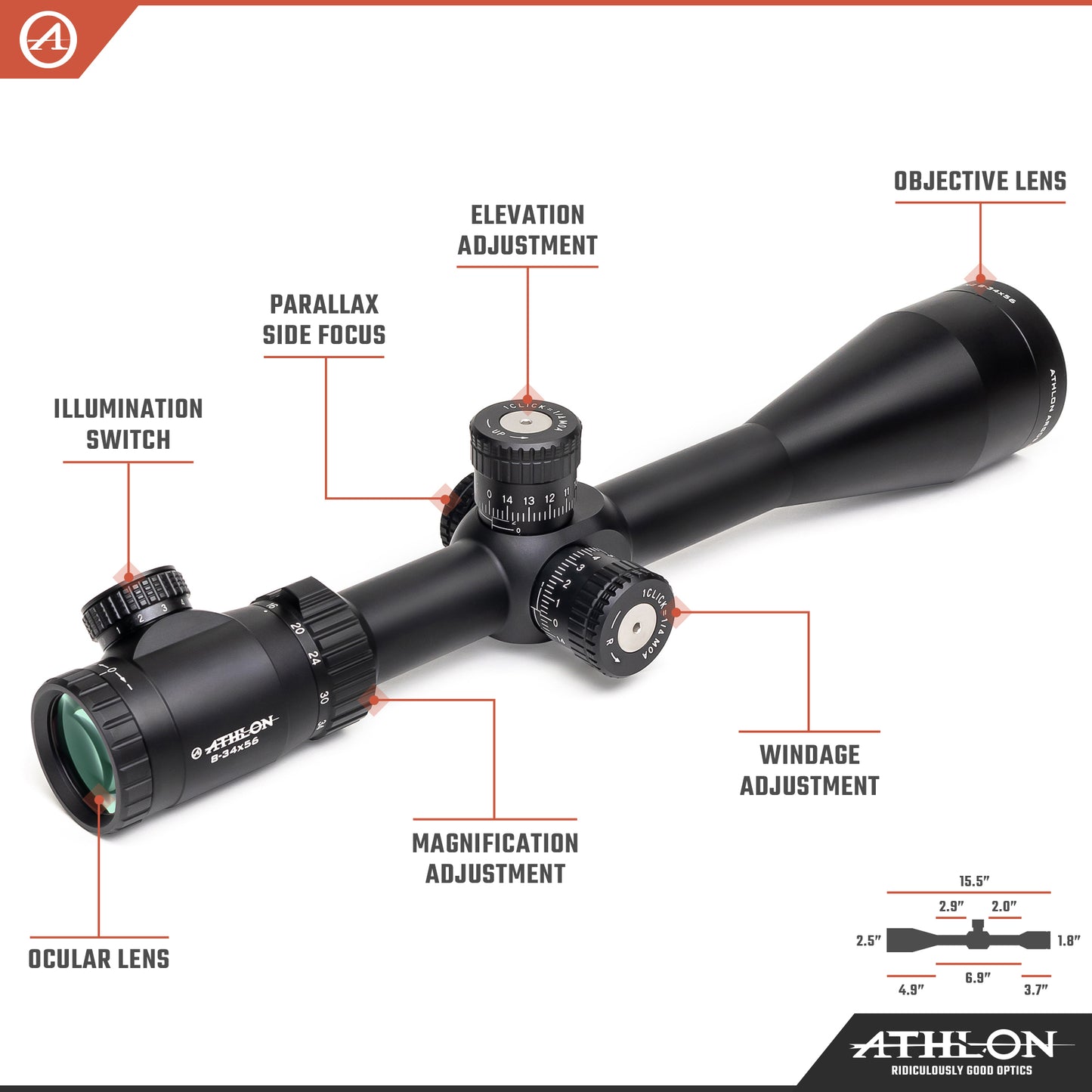 Argos BTR GEN2 8-34x56 APLR2 FFP IR MOA Reticle