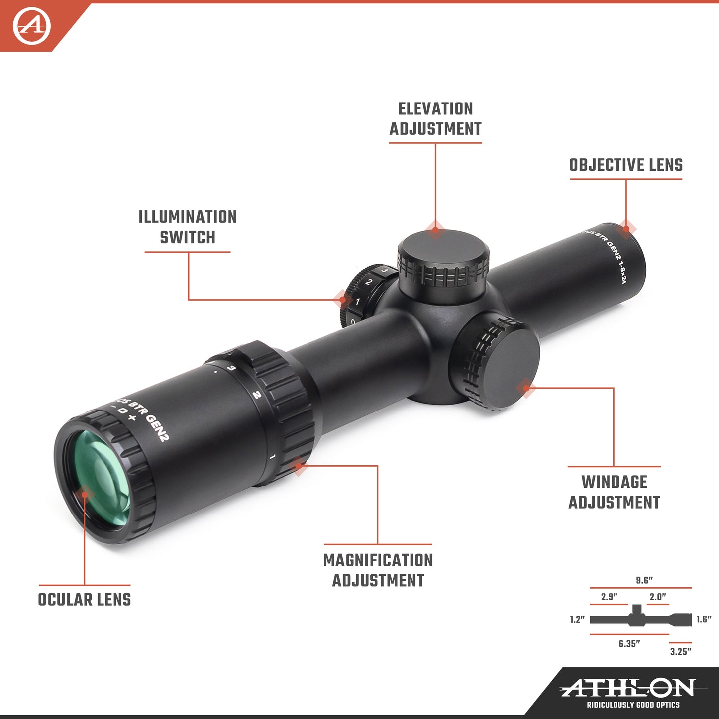 Argos BTR GEN2 1-8x24 ATSR5 SFP IR MOA Reticle