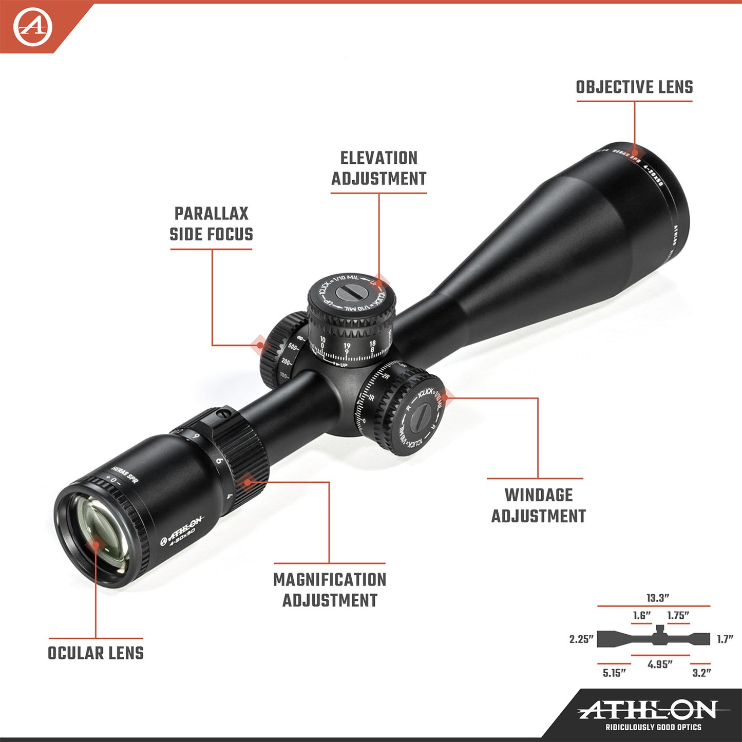 Heras SPR 4-20x50 AAGR2 SFP MIL Reticle