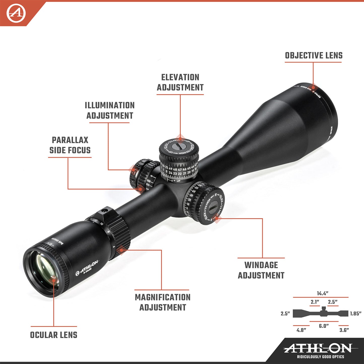 Heras SPR 6-24x56 APLR7 SFP IR MOA Reticle