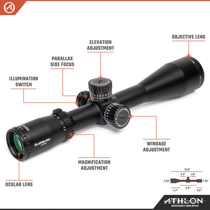Ares BTR GEN2 HD 4.5-27x50 APLR3 FFP IR MOA Reticle