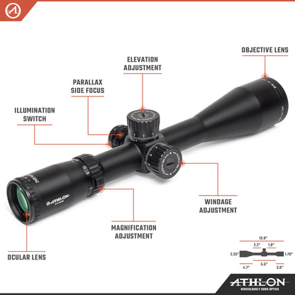 Ares BTR GEN2 HD 2.5-15x50 APRS5 FFP IR MIL Reticle