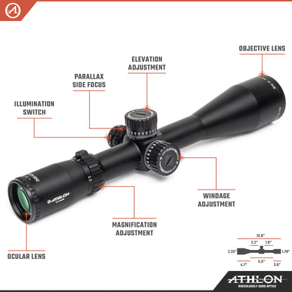 Ares BTR GEN2 HD 2.5-15x50  APLR4 FFP IR  MOA Reticle