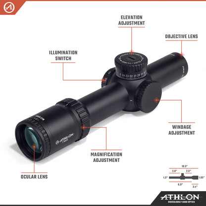 Ares ETR UHD 1-10x24 ATMR2 FFP IR MOA Reticle