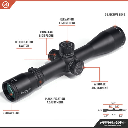 Ares ETR UHD 3-18x50 APLR6 FFP IR MOA Reticle
