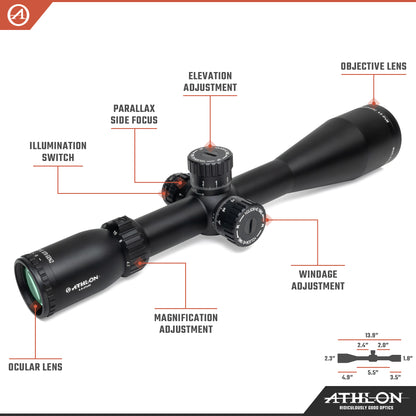 Midas BTR GEN2 HD 4.5-27x50 APRS4 SFP IR MIL Reticle