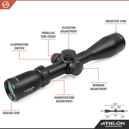 Midas HMR HD 2.5-15x50 BDC 600A SFP IR Reticle
