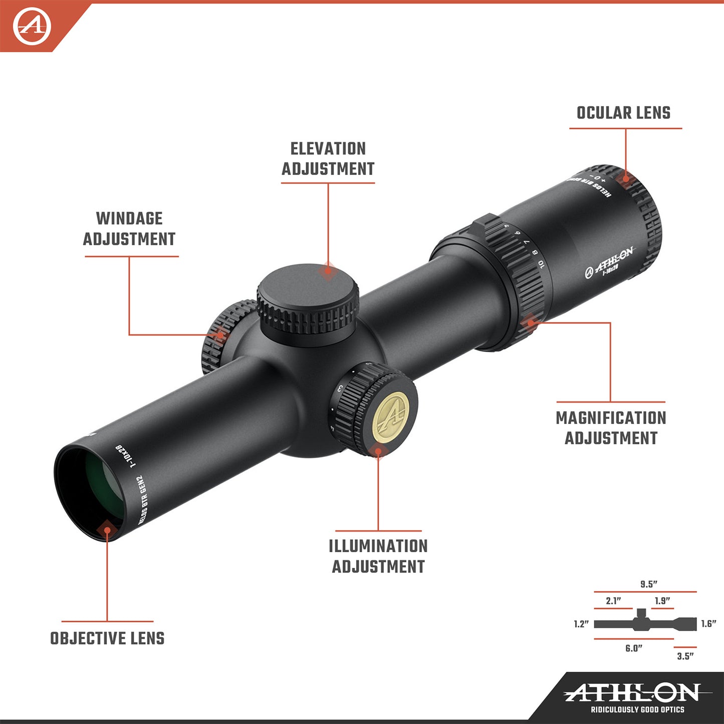 Helos BTR GEN2 1-10x28  ATMR4 SFP IR MOA Reticle