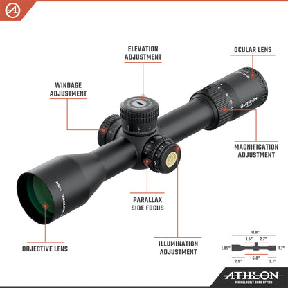 Helos BTR GEN2 2-12x42 AHMR2 FFP IR MIL Reticle
