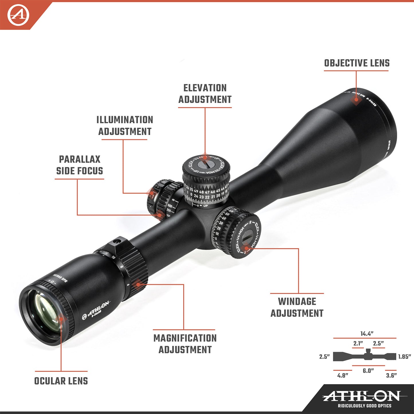 Heras SPR 6-24x56 APLR9 FFP IR MOA Reticle