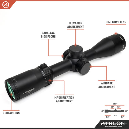 Talos 3-12x40 Center X SFP MOA Reticle
