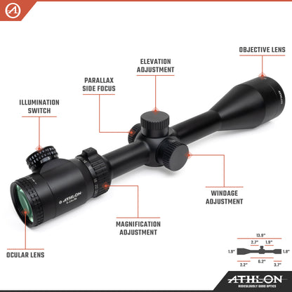 Talos 6-24x50 ATMR1 SFP IR MIL Reticle