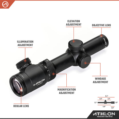 Talos BTR GEN2 1-4x24 ATMR6 SFP IR MOA Reticle