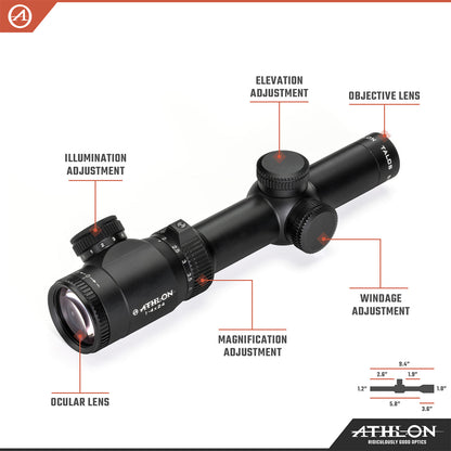 Talos BTR GEN2 1-4x24 AHSR14 SFP IR MIL Reticle