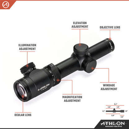 Talos BTR GEN2 1-4x24 ATMR7 SFP IR MIL Reticle