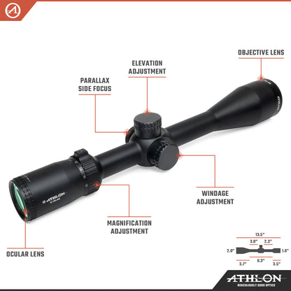 Neos 6-18x44 Center X SFP MOA Reticle