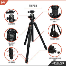 Midas AL28 - Aluminum Tripod (28mm tube) , Ball Head (36mm) , Soft sided carrying case , Accessories
