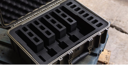 18" 5-Pistol Large Waterproof Hard Gun Case - TSA Approved