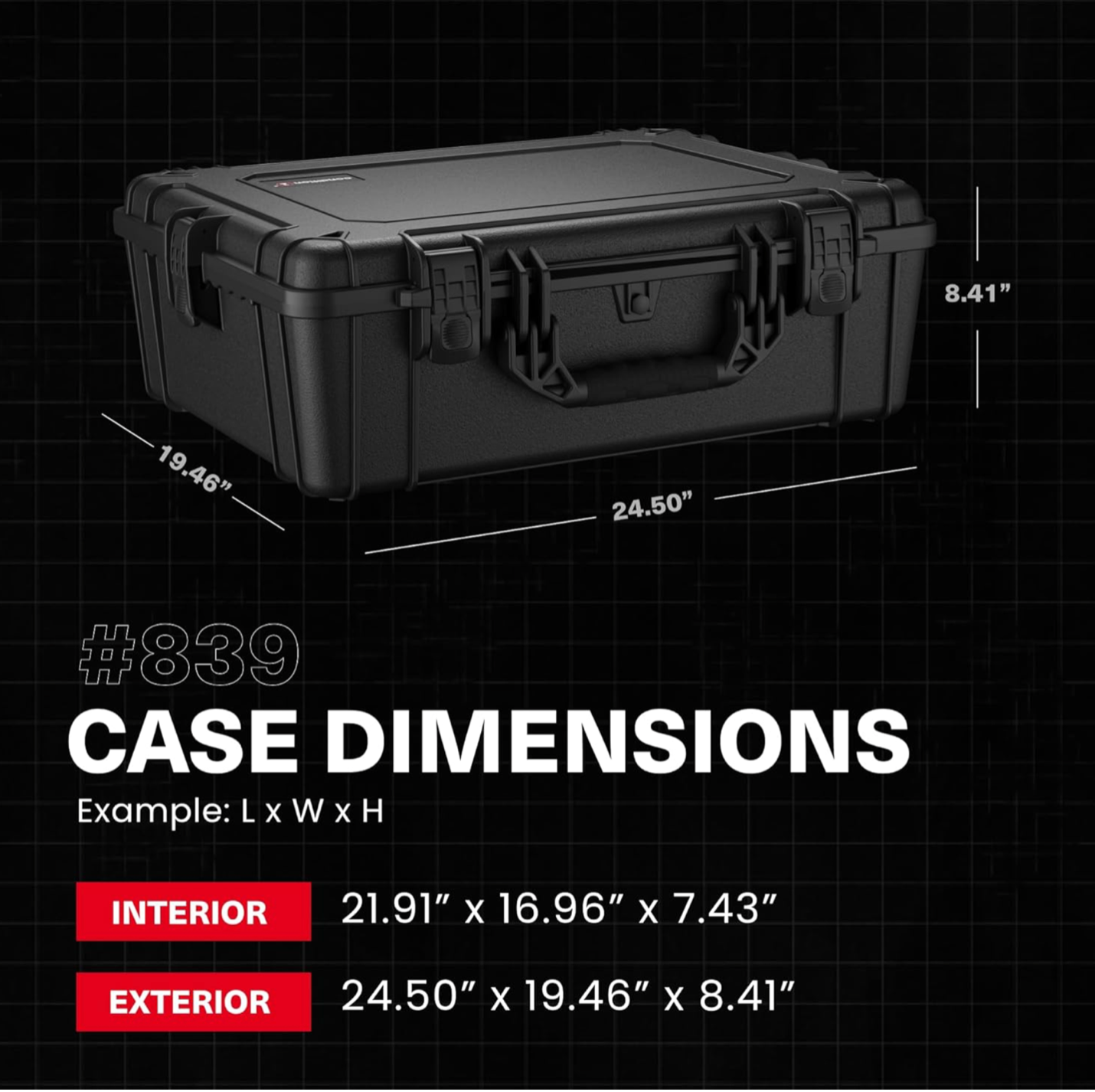 25" Large Case with Padded Insert