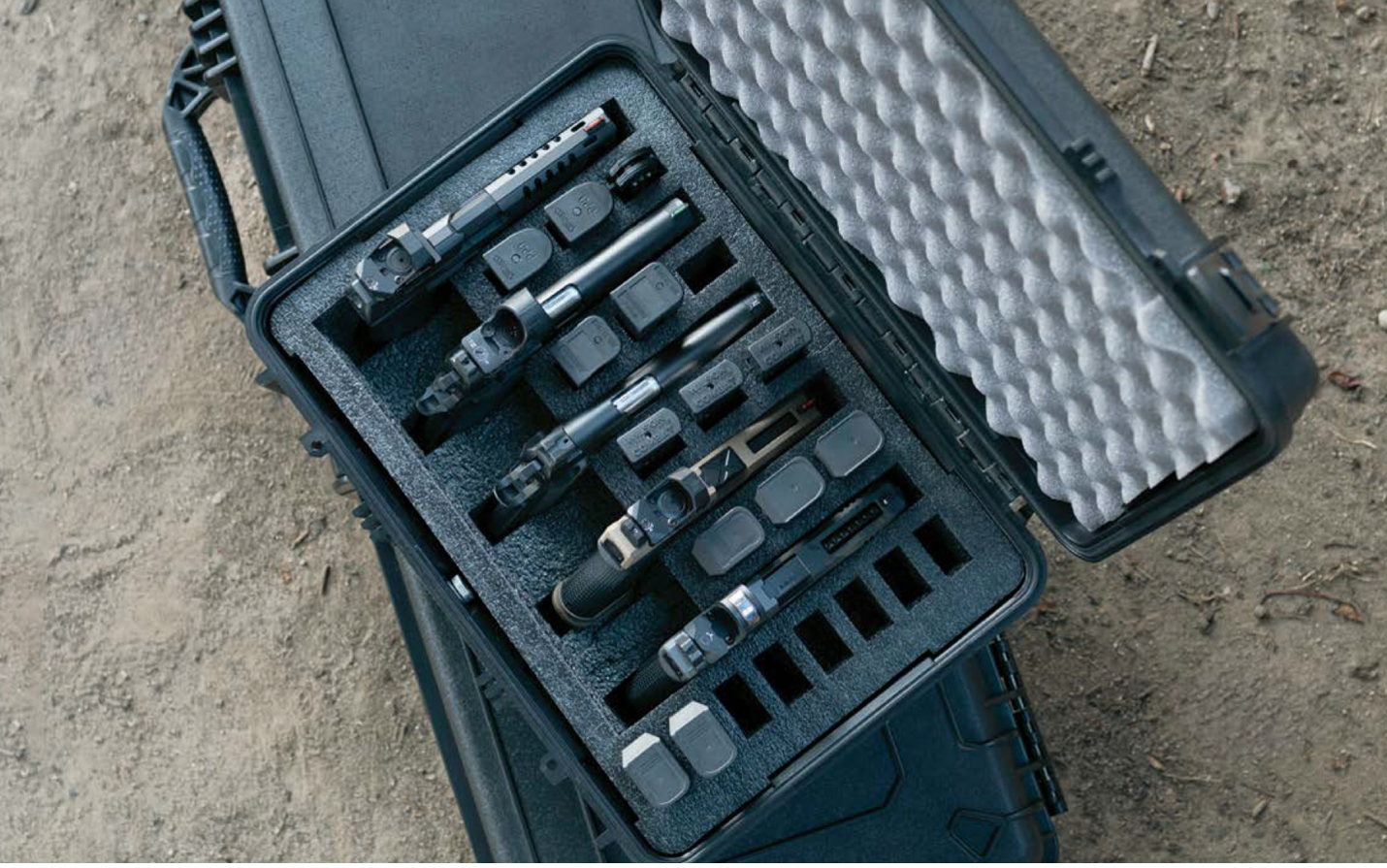 18" 5-Pistol Large Waterproof Hard Gun Case - TSA Approved